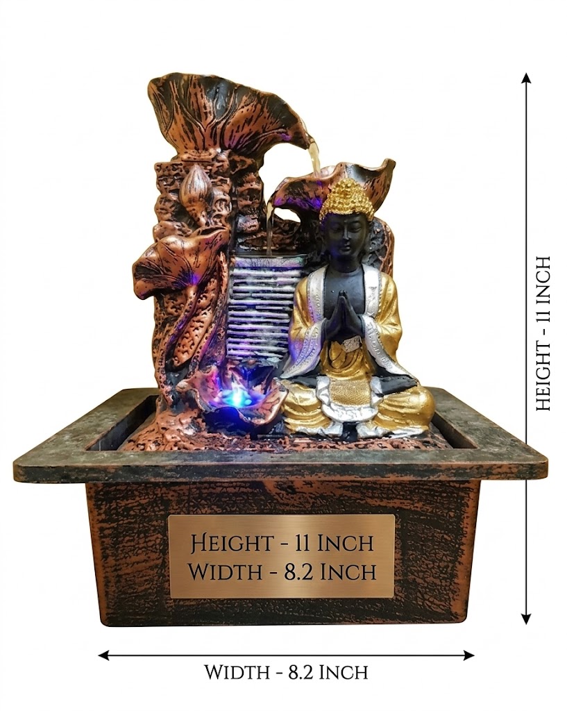 SG 42 NOF ( Peaceful Buddha LED Water Fountain for Home & Meditation Décor ) - Image 2