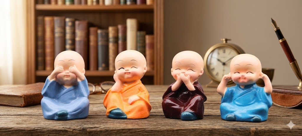 4859 (Four Wise Monk Figurines)