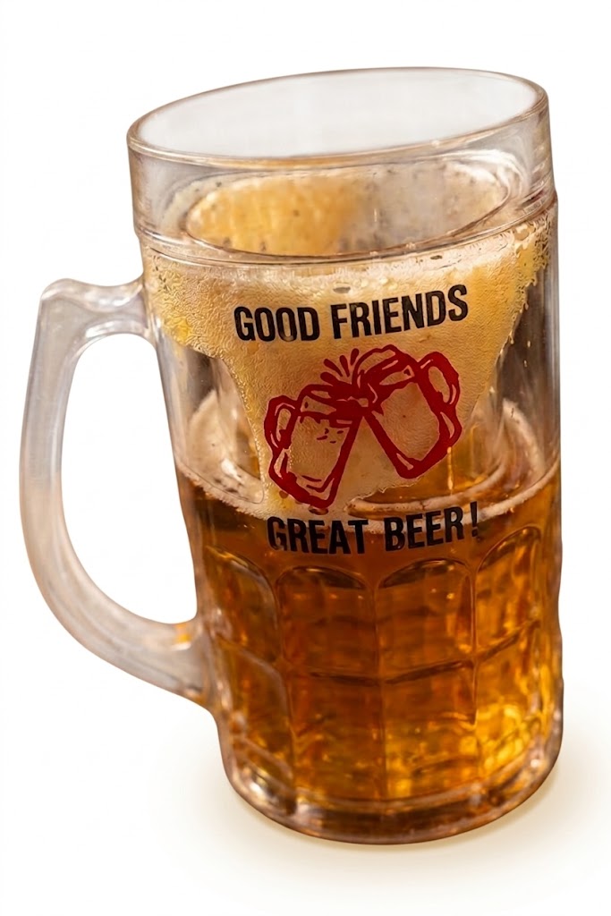 5009 (Good Friends Great Beer Classic Glass Beer Mug) - Image 2