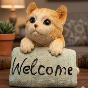 51703 (Cute Welcome Cat Decorative Showpiece)