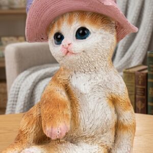 51704 (Cute Kitty with Pink Hat Decorative Figurine)