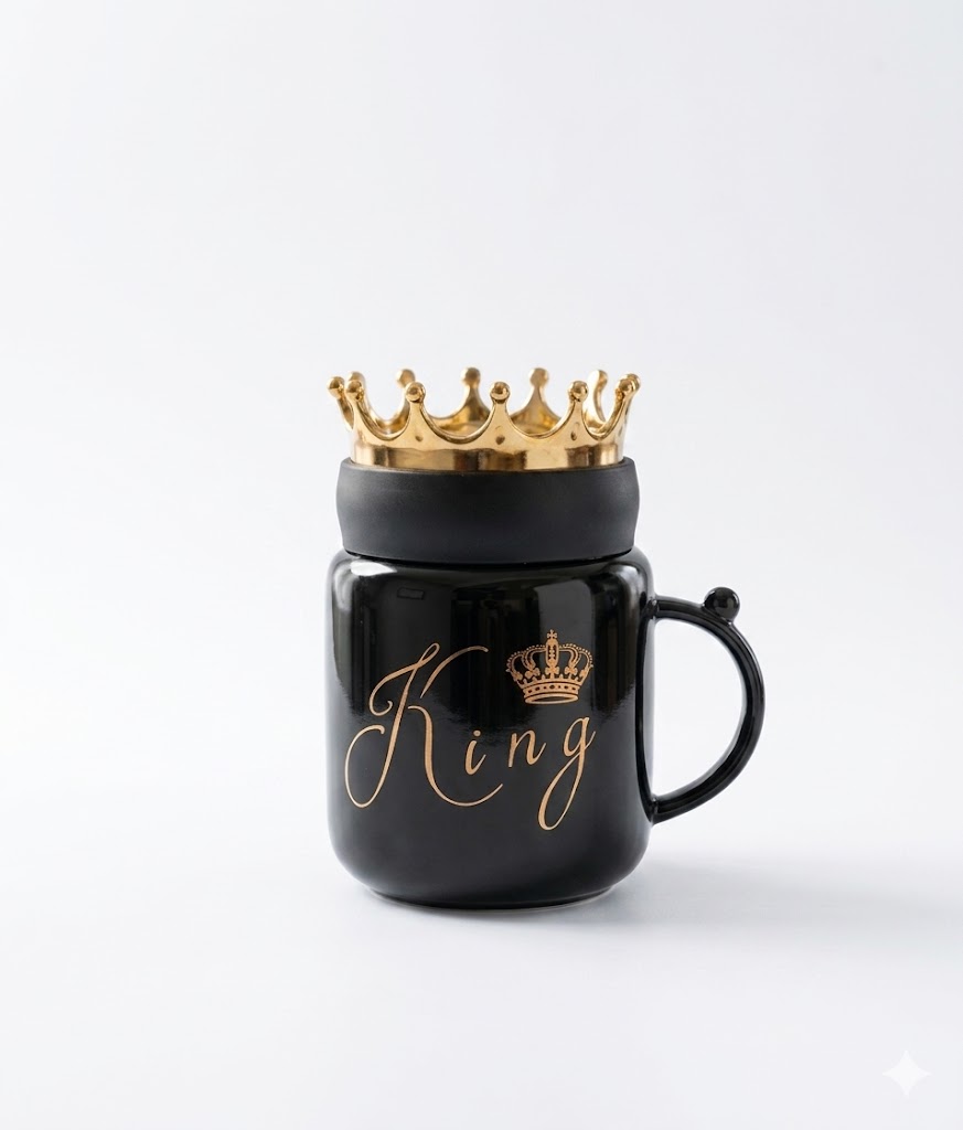 5388 (Royal King Crown Ceramic Mug) - Image 2