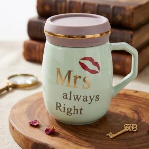 5398 ( Mrs Always Right Ceramic Mug with Lid )