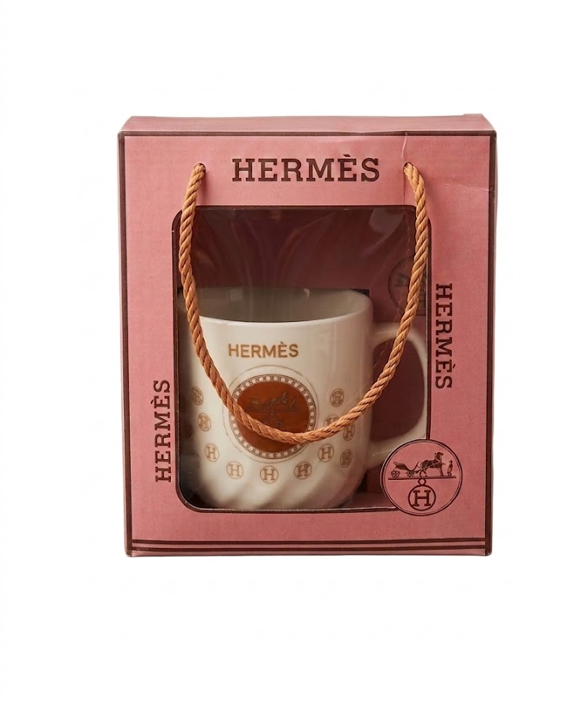 635 ( Elegant Equestrian-Themed Ceramic Mug & Designer Gift Bag Set ) - Image 2