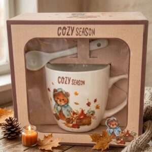 7046 (Cozy Season Woodland Mug Gift Set)