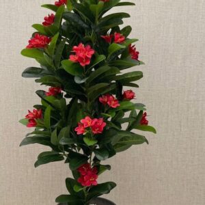 7155-2 (Premium Artificial Red Blossom Plant)