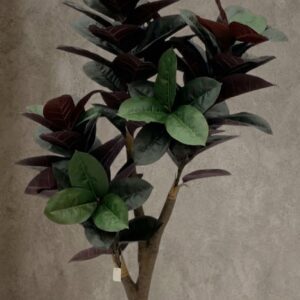 7246 (Premium Artificial Burgundy Rubber Plant Tree)