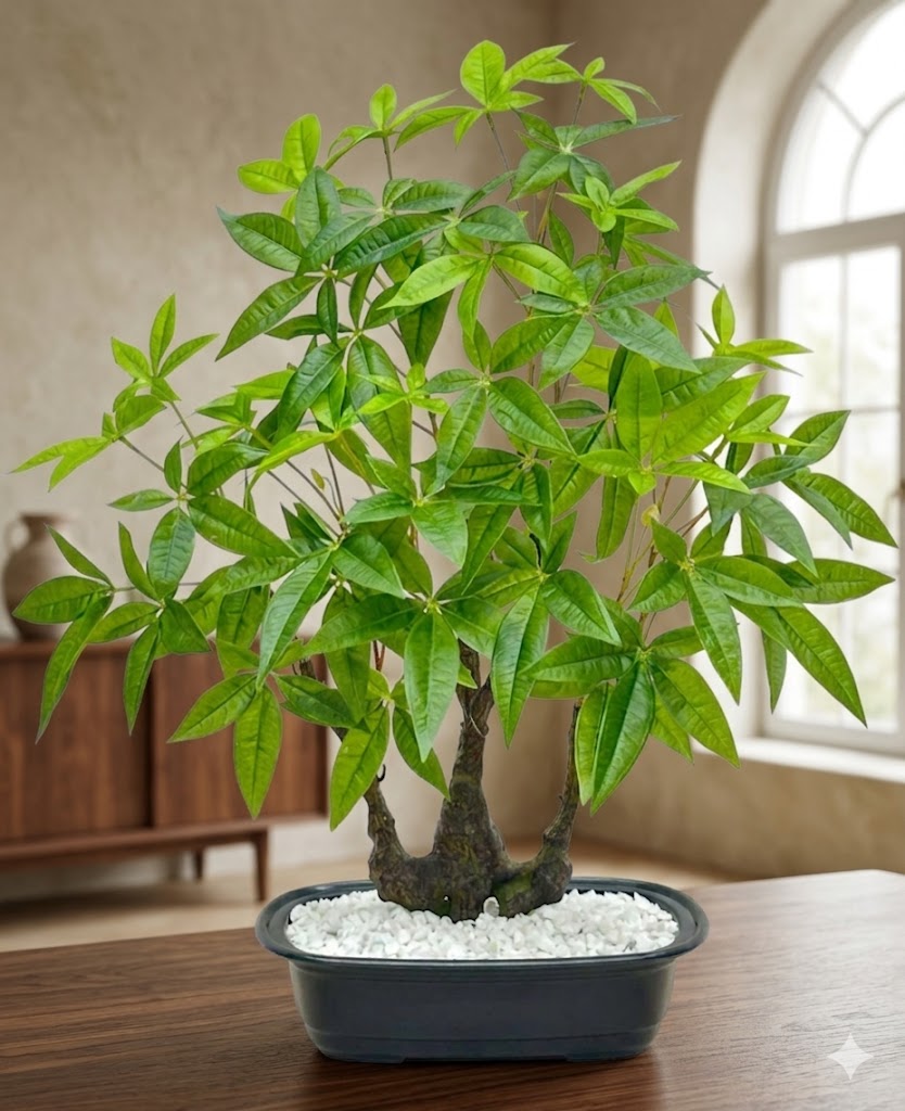 7376 (Money Tree Bonsai Plant (Pachira Aquatica Style)
