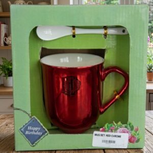 7723 (Crimson Luxe Chrome Mug Gift Set)