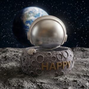 7979 (Astronaut Moon Happy Decorative Storage Box)