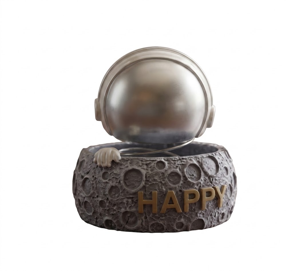 7979 (Astronaut Moon Happy Decorative Storage Box) - Image 2