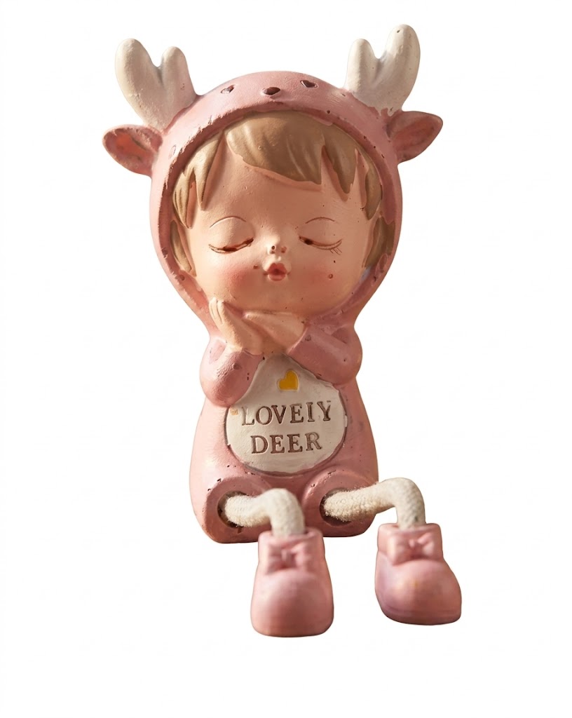 7982 (Lovely Deer Baby Sitting Figurine) - Image 2