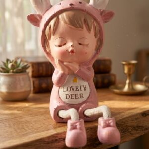 7982 (Lovely Deer Baby Sitting Figurine)