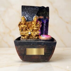 F NO 13 ( Lakshmi Ganesha LED Water Fountain Showpiece )