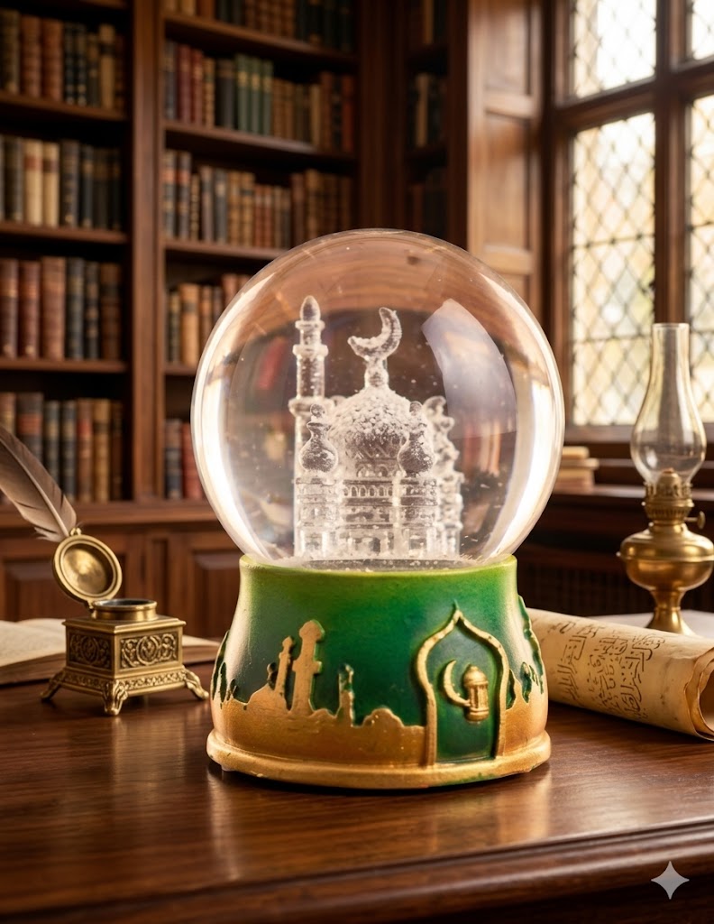 8097 (Celestial Crescent Mosque Snow Globe)