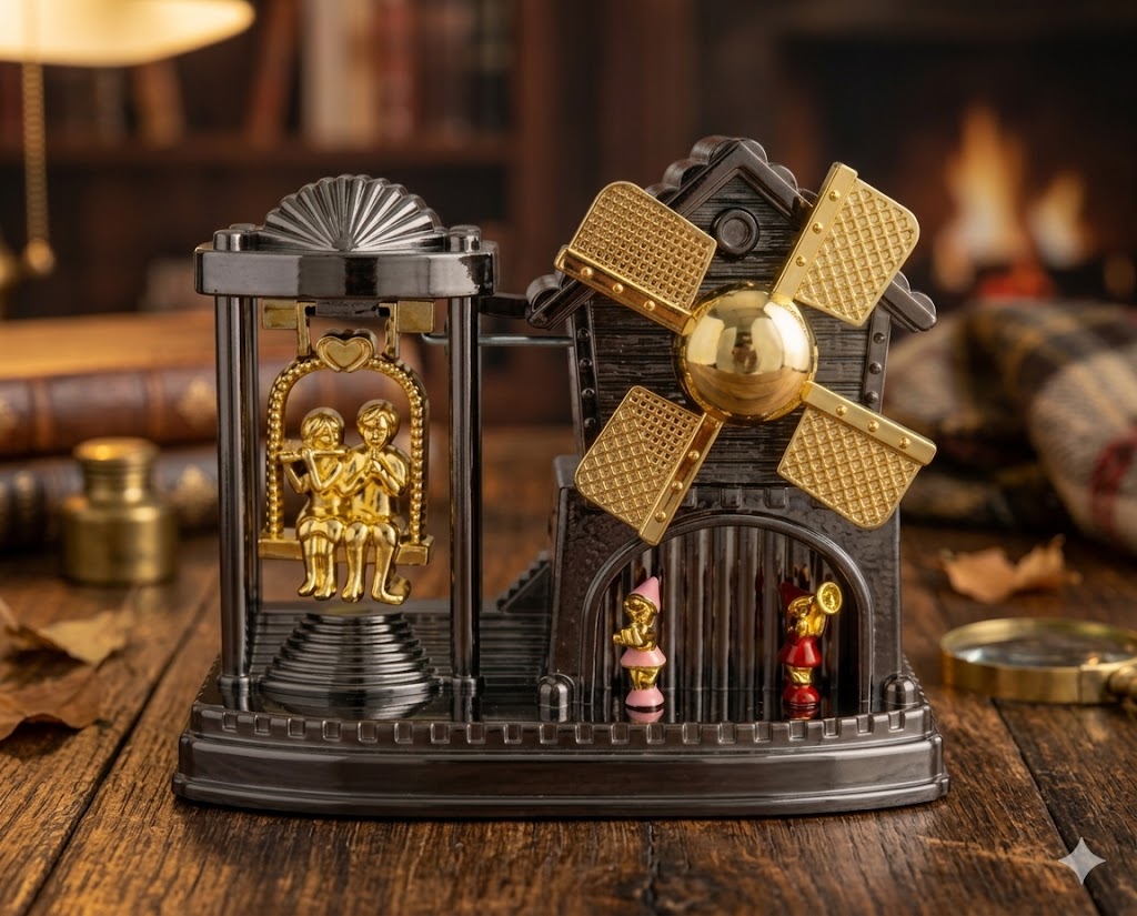 810 (Romantic Vintage Windmill Couple Showpiece)