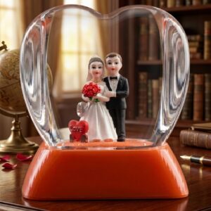 843 (Eternal Love Wedding Couple Heart Showpiece)