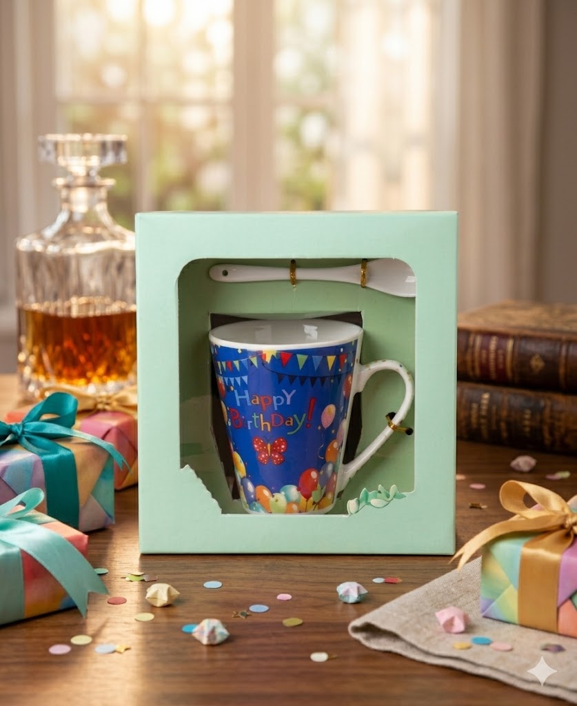 8485 (Happy Birthday Celebration Mug Gift Set)