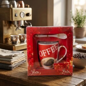 8512 (Love Coffee Ceramic Mug Gift Set)