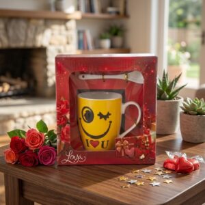 8520 (Smiley Love Ceramic Mug Gift Set)