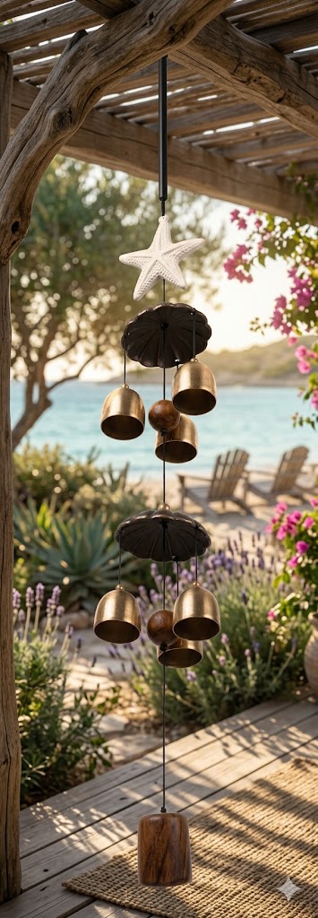 8665 (Coastal Serenity Starfish Wind Chime)
