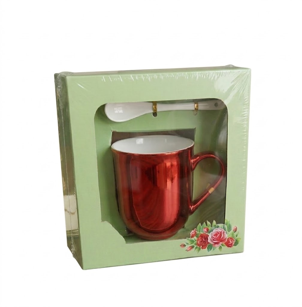 8498 (Elegant Crimson Shine Gift Mug Set) - Image 2