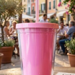 8875 (Blush Breeze Double-Wall Travel Tumbler)