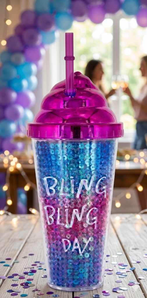 8886 (Bling Bling Day Glitter Tumbler)