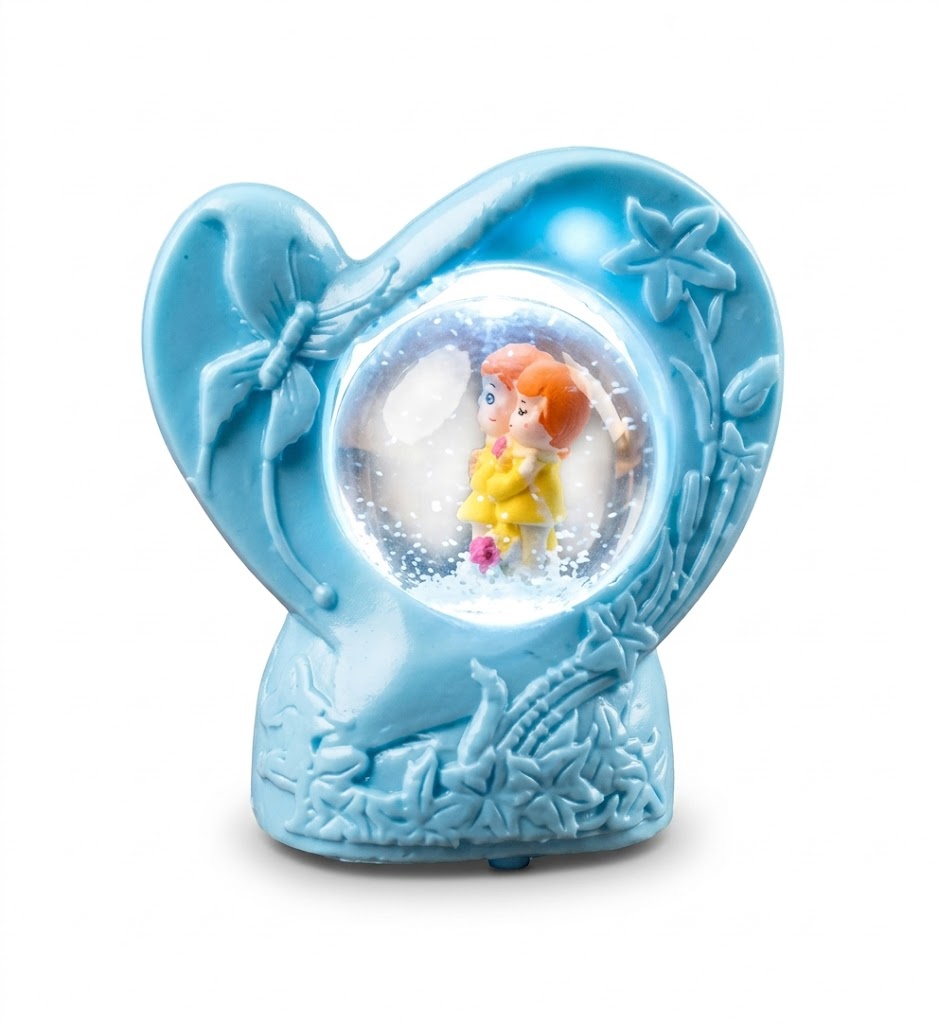 9170 (Enchanted Heart Kids Snow Globe Figurine) - Image 2