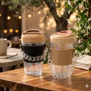 250 (Elegant Crystal Chain Travel Coffee Mug)