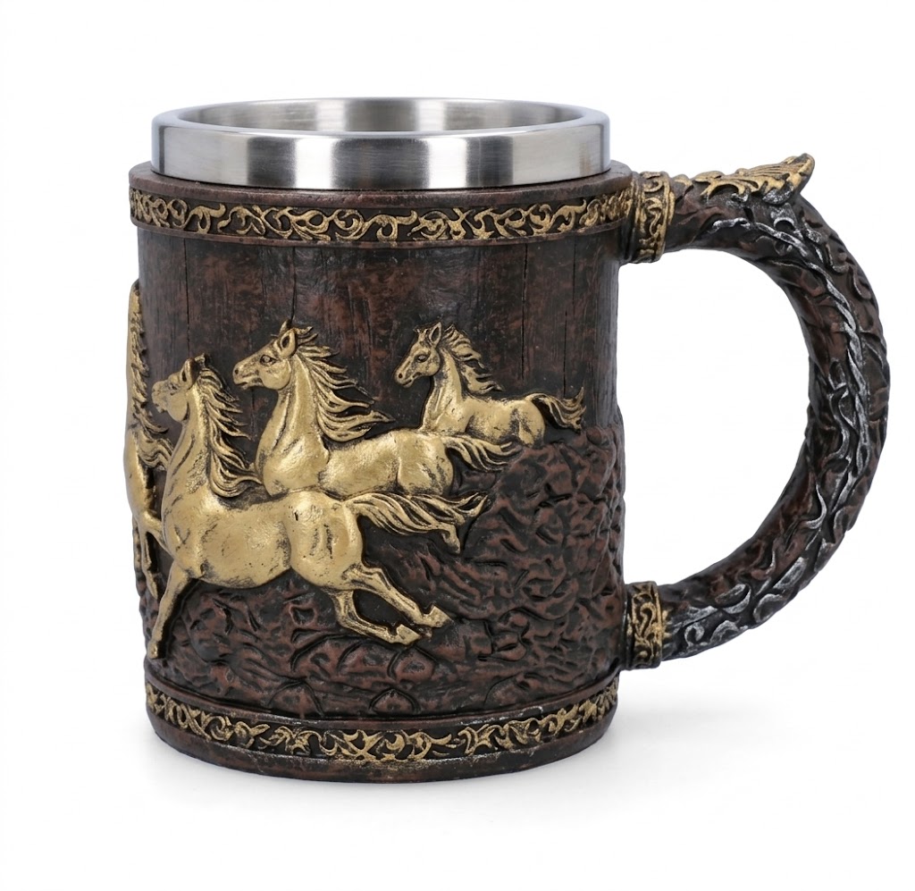 3119 (Majestic Stallion Embossed Tankard Mug) - Image 2