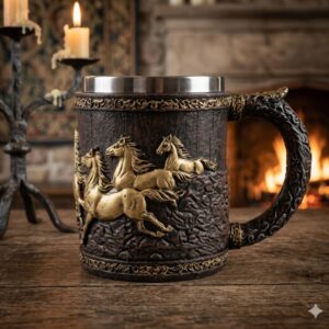 3119 (Majestic Stallion Embossed Tankard Mug)