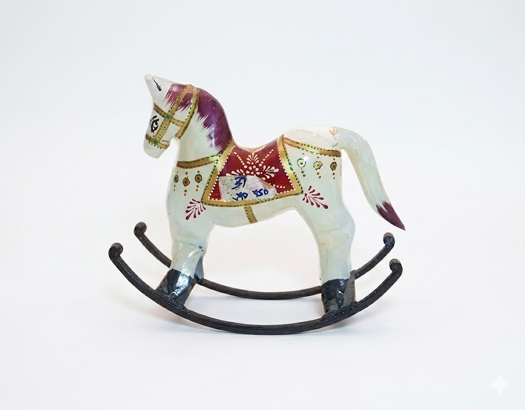 C-31 ( Handcrafted Wooden Rocking Horse Showpiece )
