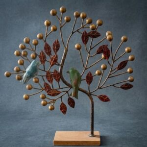 C- 9 24 ( Elegant Metal Tree with Birds Tabletop Décor )