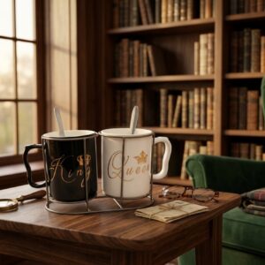 1176 (Classic Royal King & Queen Mug Set)