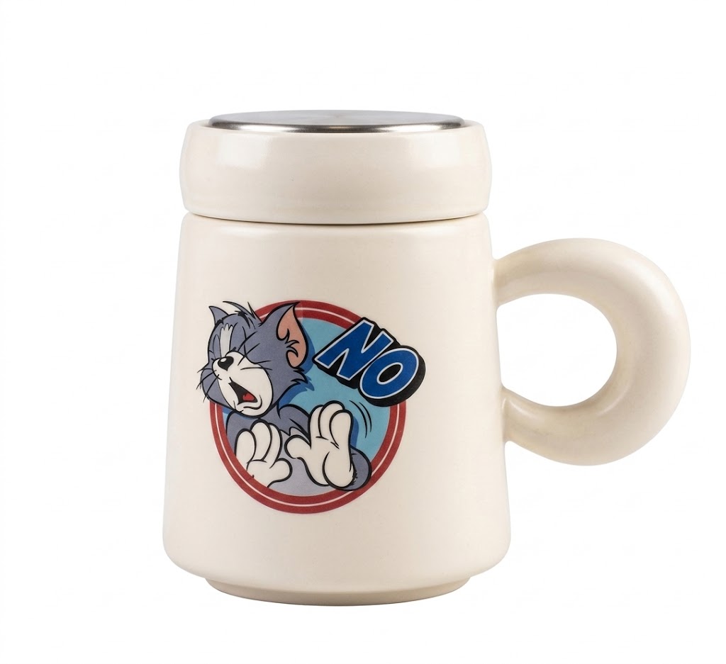 260 (“No Way” Cartoon Cat Ceramic Mug) - Image 2