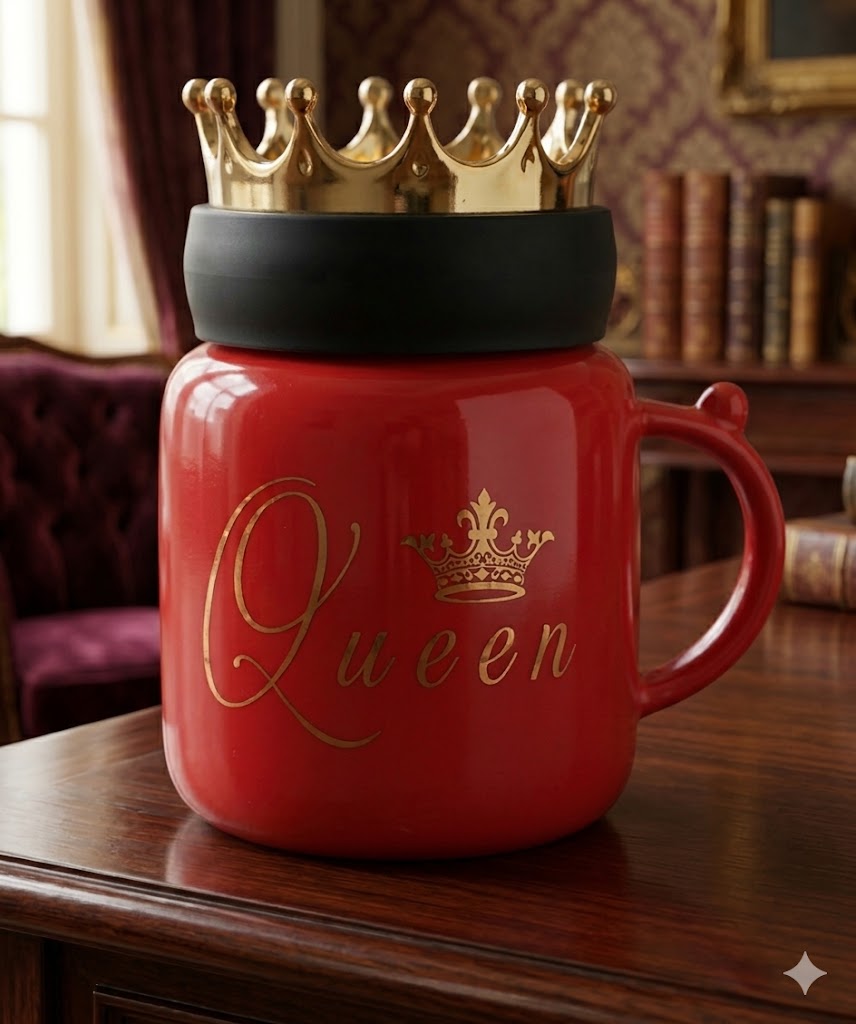 5388 (Royal Crown “Queen” Mug – Luxury Ceramic Coffee Cup)