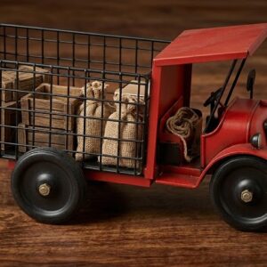 R.d truck new metal ( Vintage Cargo Truck Showpiece – Rustic Metal Decorative Miniature )
