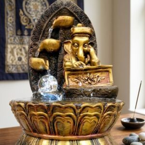 29 NO ( Meditating Ganesha LED Water Fountain )
