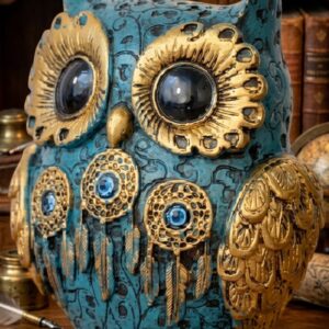 1228 (Mystical Dreamcatcher Owl Decorative Showpiece)