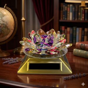 1450 (Crystal Lotus Radiance Decorative Showpiece)