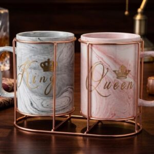 820 (Royal Marble King & Queen Mug Set)