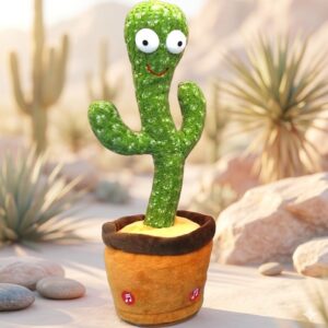 9002B ( Funny Dancing Cactus Plush Toy with Music & Lights | Talking Cactus Showpiece) ( PcsCtn500)