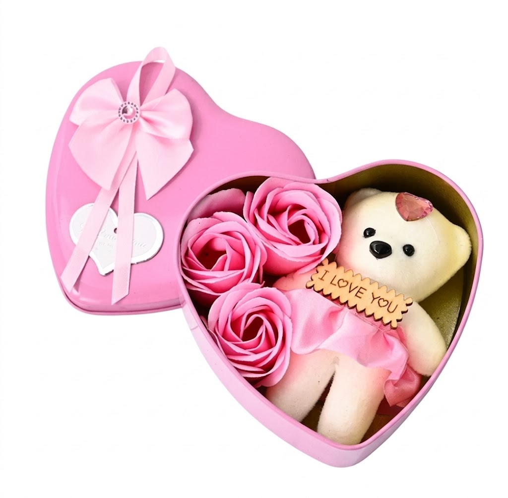 AR2468 ( Sweetheart Rose Teddy Gift Box Showpiece ) ( PcsCtn.200 ) - Image 2