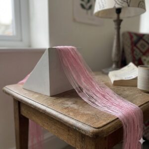 AR2913 ( Luxury Pink Sheer Thread Curtain Fabric Roll ) ( PcsCtn.200 )