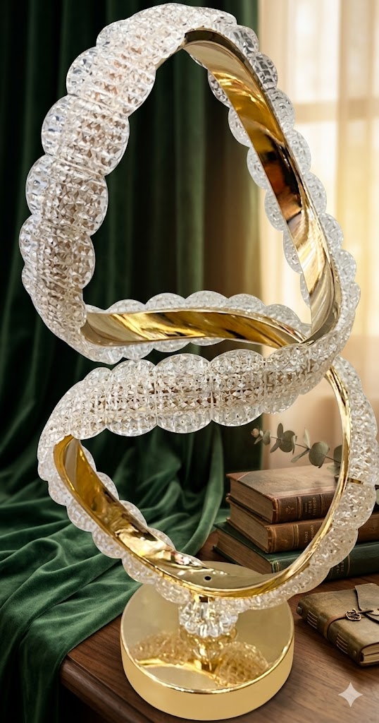 AR2989 ( Crystal Infinity Loop Decorative Showpiece ) ( PcsCtn.24 )