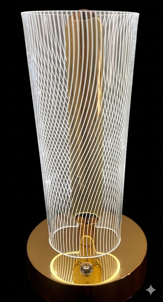 AR3288 ( Modern Geometric LED Decorative Table Lamp Showpiece ) ( PcsCtn.50 ) - Image 2