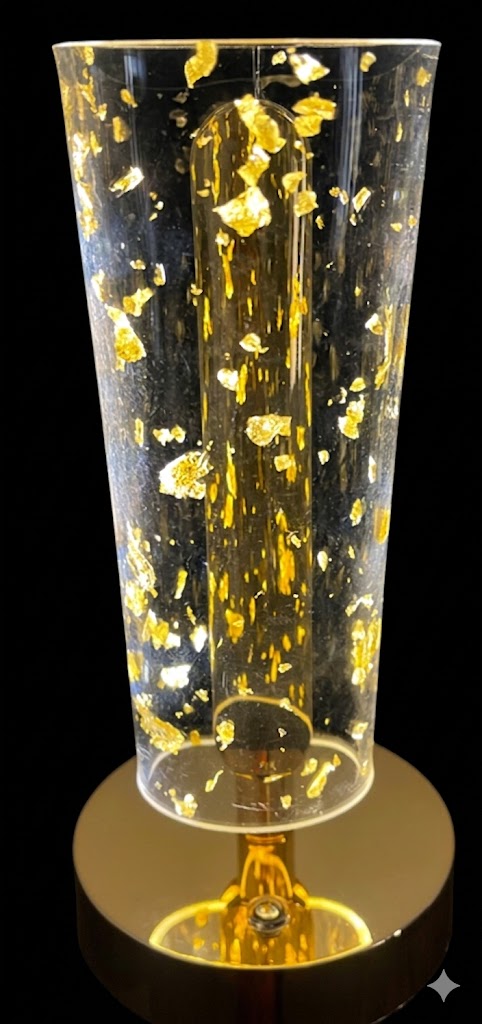 AR3355 ( Golden Flake Luxury Decorative Table Lamp ) PcsCtn.50 - Image 2
