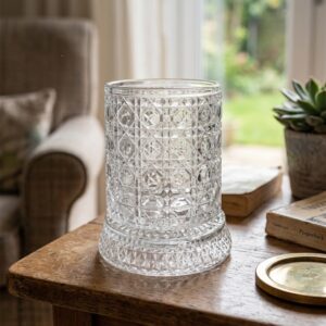 AR3428 ( Crystal Cut Glass Tealight Holder & Decorative Votive Candle Stand ) PcsCtn.60
