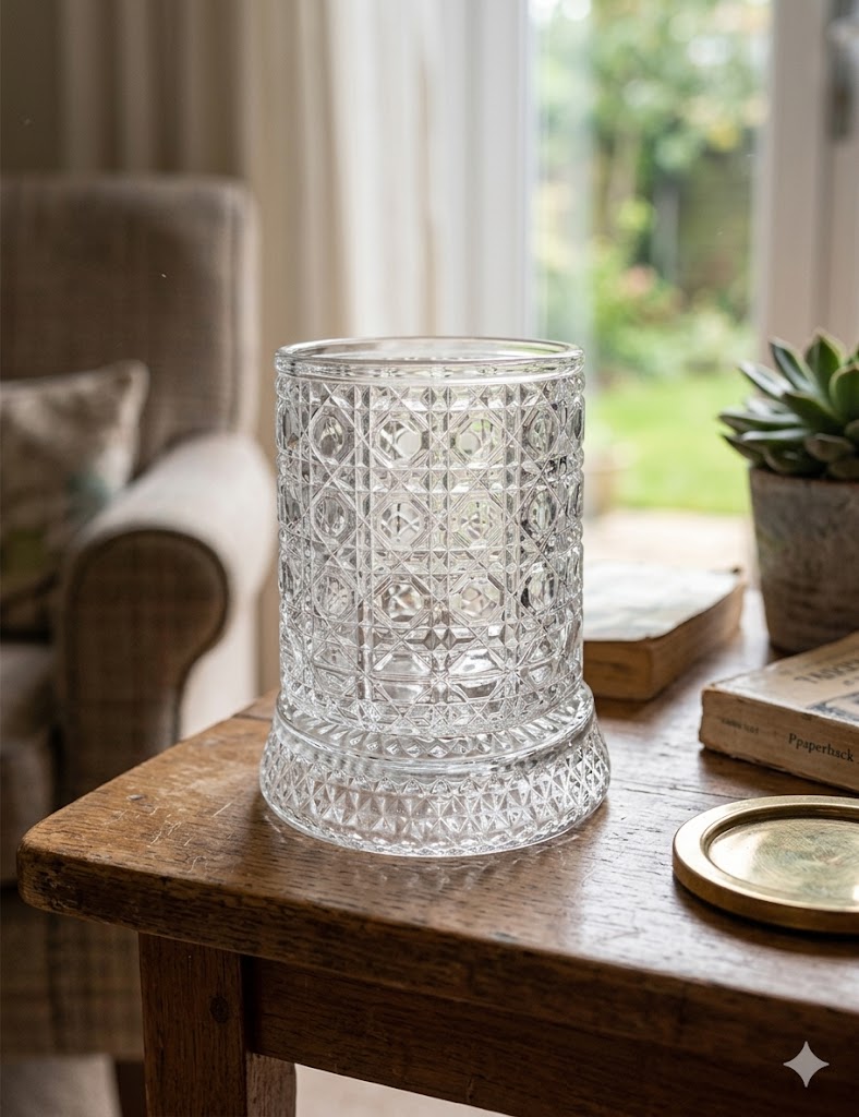 AR3428 ( Crystal Cut Glass Tealight Holder & Decorative Votive Candle Stand ) PcsCtn.60
